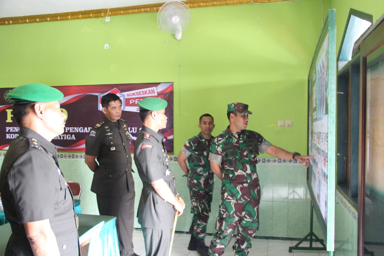 Danrem 073/Mkt Cek Posko Pemilu Kodim 0714/Salatiga